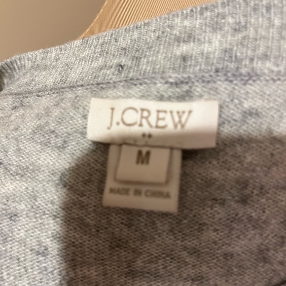 Rare! J. Crew Wool Dog w/ Heart Shaped Eyes Crew Neck Sweater, size M - Picture 6 of 8